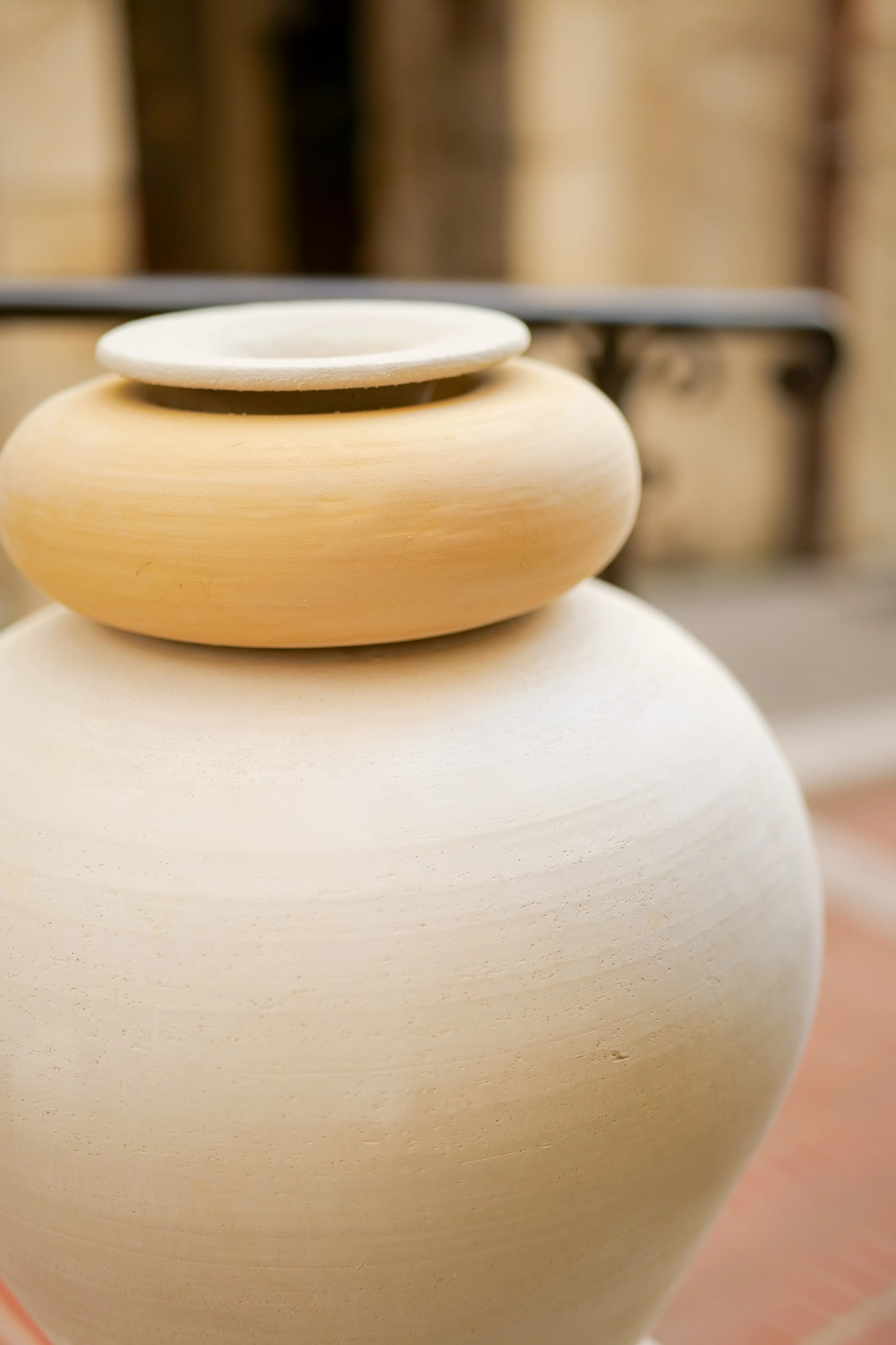 Josette terracotta jar, handcrafted by Atelier De Maindis in Biot for Mediterranean gardens